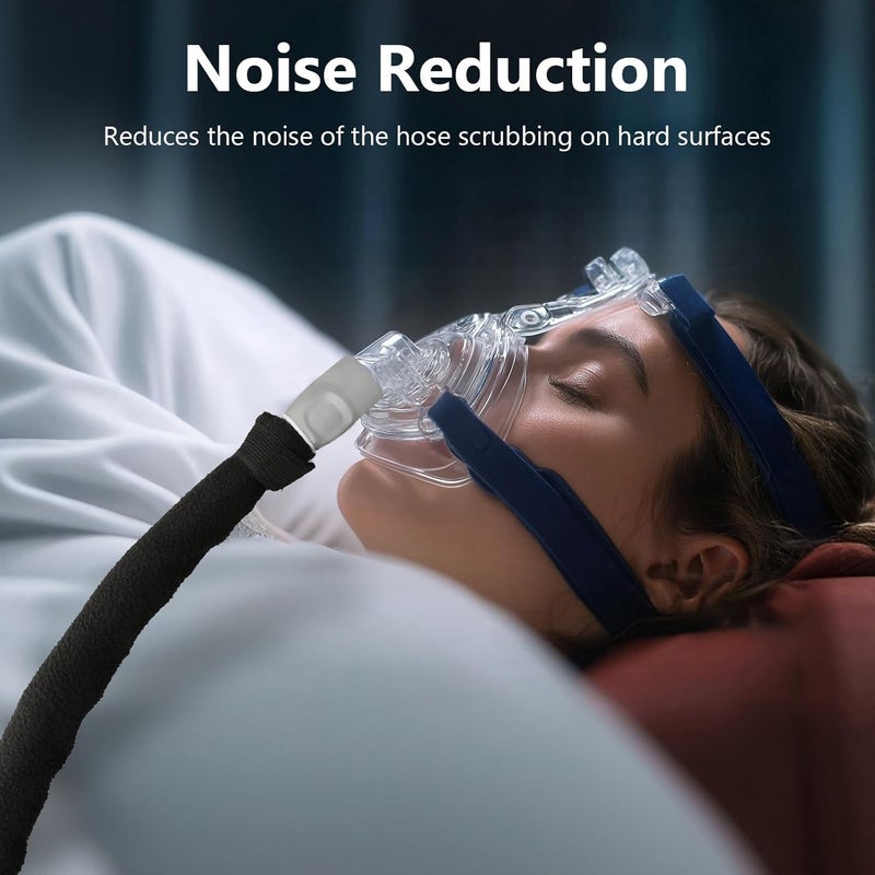 SavvyBloom غطاء خرطوم CPAP بطول 6.4 قدم لجهاز ResMed AirSense 11 10 مع أنبوب التسخين ClimatelineAir، واقي خرطوم CPAP من القطط والجراء، يمنع التكثف ويقلل الضوضاء، سهل التركيب والتنظيف - Image 5
