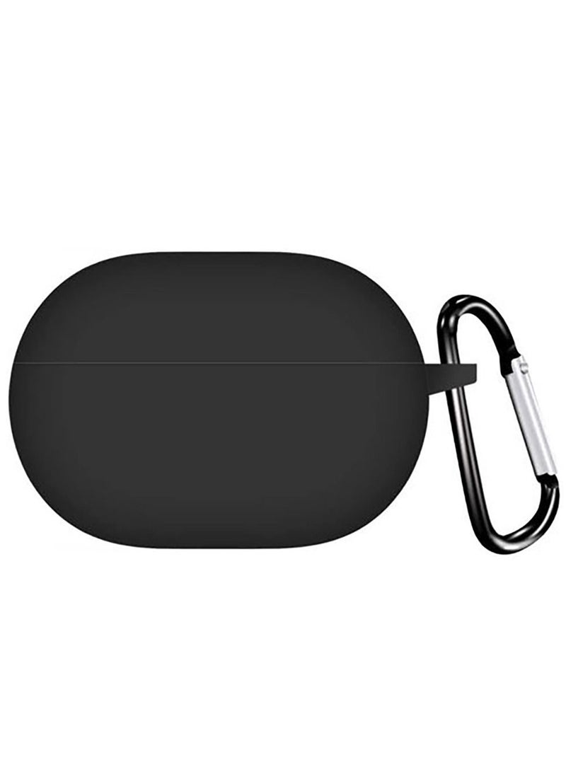 (Huawei Free Buds Pro) Pod Pocket Silicone Cover With Keychain Black - Image 1
