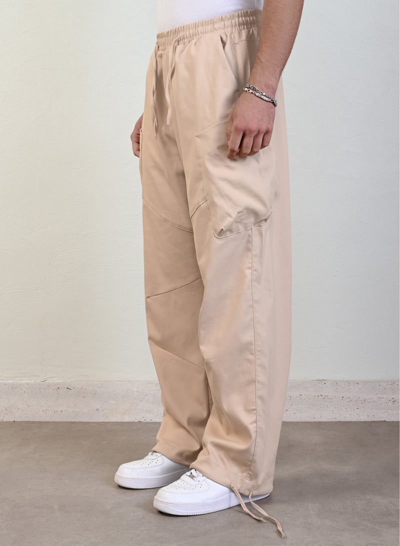Marrakech Side Pockets Cargo Pants for Men - Beige - Image 2