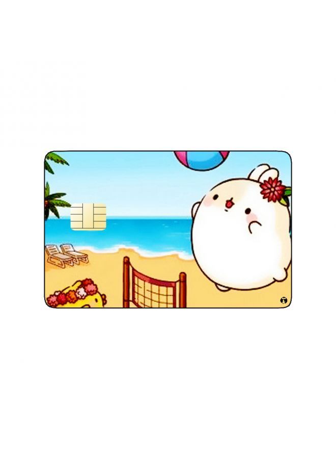 RKN PRINTED BANK CARD STICKER Molang Anime Character - Image 1