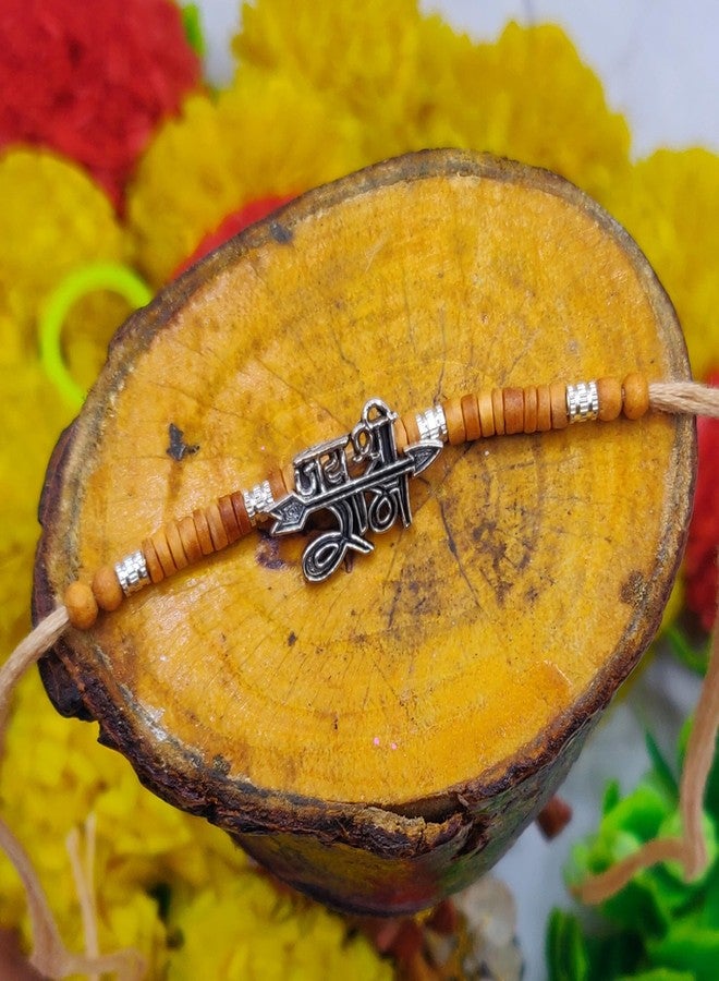 OAFISH Handicraft Storerom presents Traditional Designer Rakhi for Brother on Raksha Bandhan gifting, standard, no gemstone - Image 2
