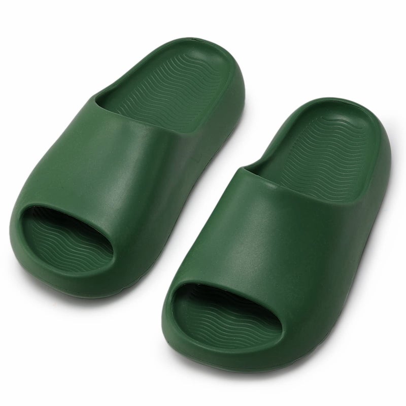 Cushioned Non-Slip Waterproof EVA Slides for Women Men and Kids, Soft Thick Sole Shower Sandals - Image 5