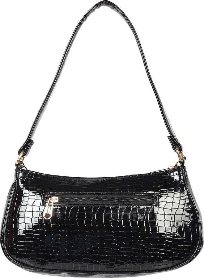 Dcozi Stylish PU Leather Shoulder bag | Sling bag | Handbag for Women and Girls (Black) - Image 4