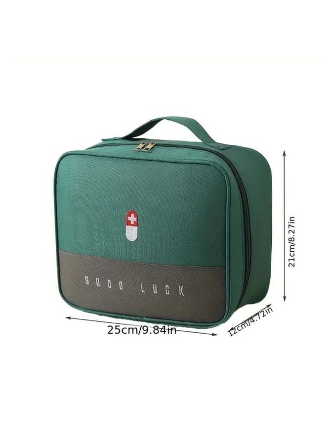 Green Medical Pouch Portable Health Bag Washable Lightweight Isolation Supplies - Image 4