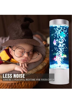 Generic Bubble Fish Lava Lamp | Desktop Sensory LED Bubble Lamp | Color Changing Aquarium lamp | Artificial Fish Tank with Moving Fish, Sea Horse, Jellyfish | Gift for Kids, Adults, ADHD & Autism  - Image 3