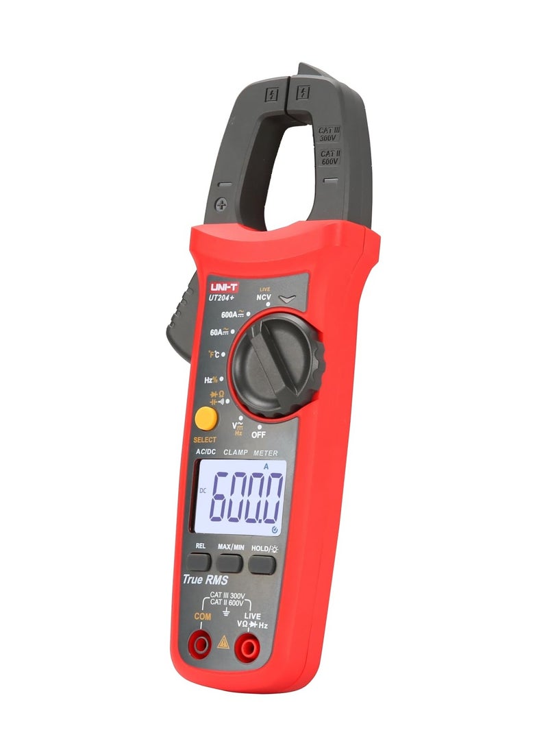 UNI-T UT204+ 600A True RMS Digital Clamp Meter - Image 1