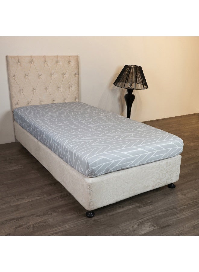 Home Box Malta Centrum Printed Cotton Twin Flat Sheet 260 x 170 cm - Image 1