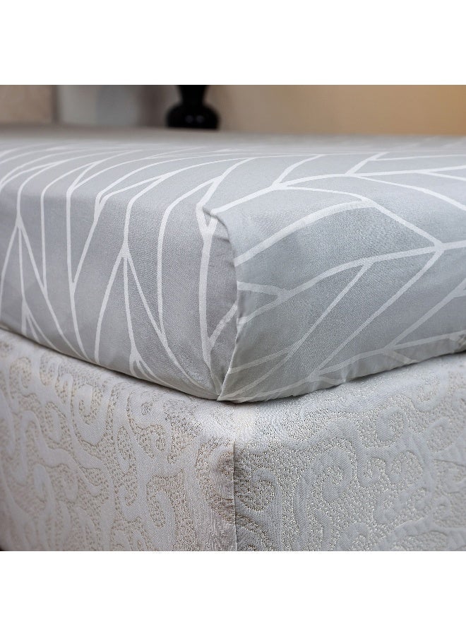 Home Box Malta Centrum Printed Cotton Twin Flat Sheet 260 x 170 cm - Image 3