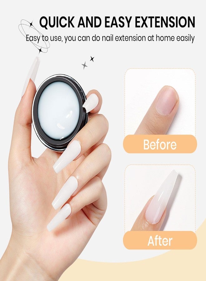 SUPWEE 3d Sculpting Gel for Nail Art, White Non Stick Hand Solid Builder Gels Hard Gel for Nails Molding Gels Home Manicure, Nail Salon, Nail Charms, Solid, Extension, Carving - Image 4