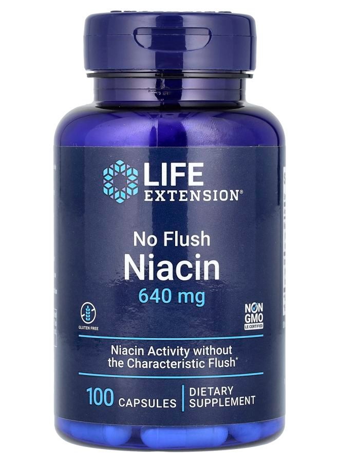 No Flush Niacin 640 mg 100 Capsules