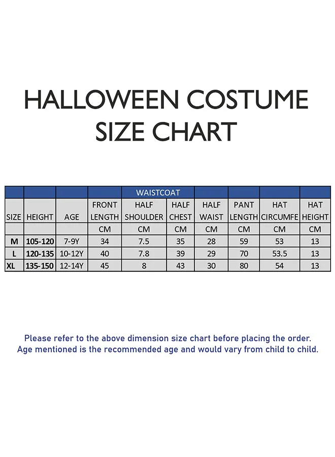 LITTLE SURPRISE BOX Little Surprise Box,  Brown Patch Cowboy , Kids Halloween Costume Fancy Dress Up-7-9Y