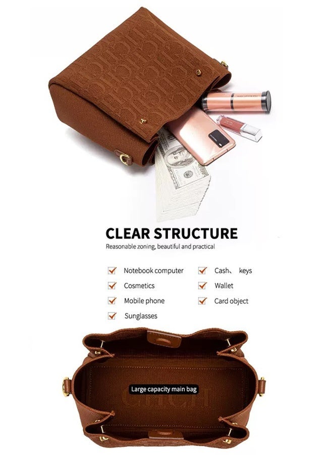 CH CH CHCH Fashion Trendy Women's Large Capacity Crossbody Bag Shoulder Bag - Image 4