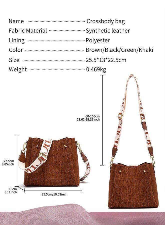 CH CH CHCH Fashion Trendy Women's Large Capacity Crossbody Bag Shoulder Bag - Image 5