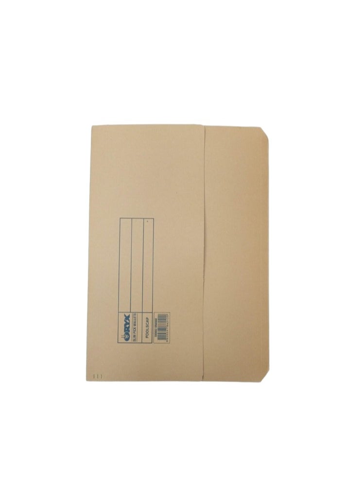 ORYX 10 Pcs A4 Kraft Document Wallets brown 