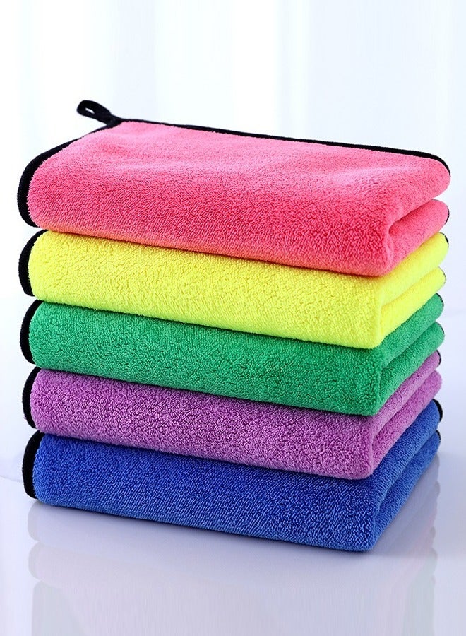 5-قطعة ستوكات رياضة منشفة تنظيف مناديل سوبر ماصة ستوكات منشفة / منشفة اليد / منشفة الوجه / سيارة تنظيف منشفة متعدد الألوان - Image 1