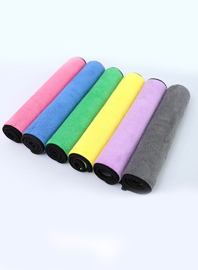 5-قطعة ستوكات رياضة منشفة تنظيف مناديل سوبر ماصة ستوكات منشفة / منشفة اليد / منشفة الوجه / سيارة تنظيف منشفة متعدد الألوان - Image 5