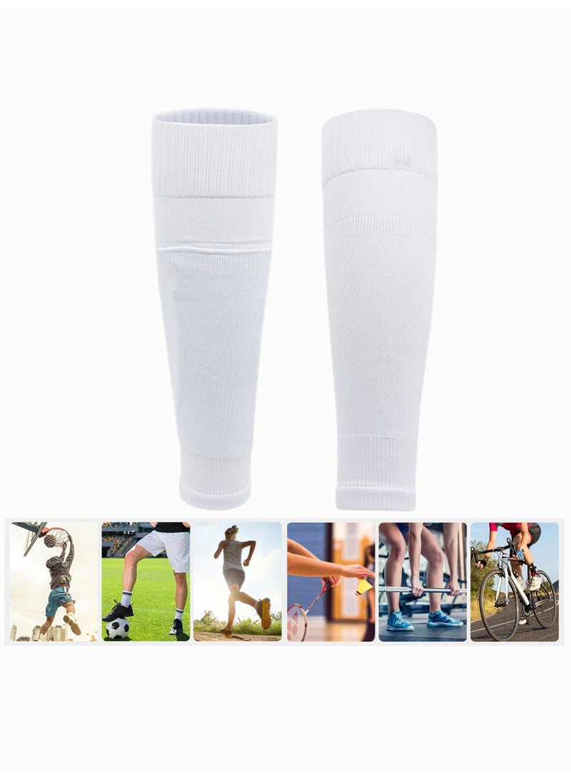 (3 أزواج) أكمام ضاغطة للساق للجري وكرة القدم وركوب الدراجات | واقيات ساق متدرجة للجنسين مزودة بجيوب | دعم للعضلات وامتصاص للرطوبة - Image 5