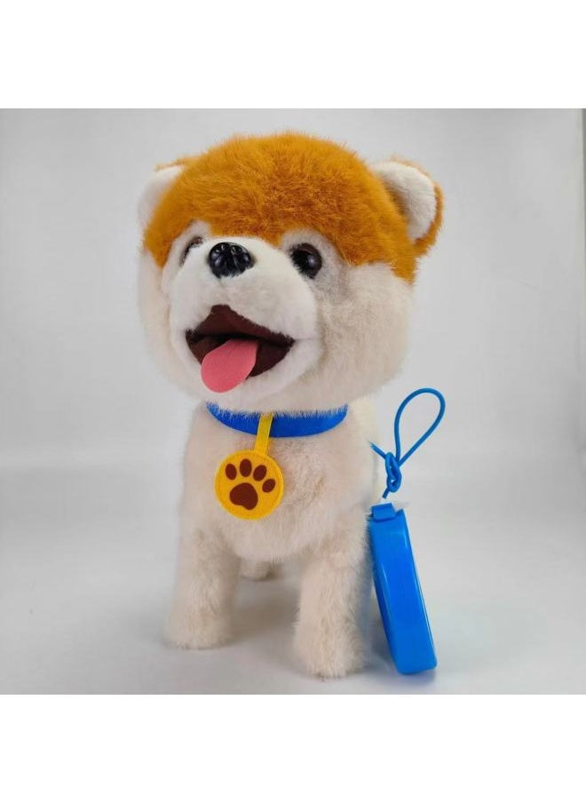 USB Large Tongue Out Licking Dog Touch Barking Children Electric Toy Puppy Walking Can Bark To Learn To Talk-Color:Bomei  - Image 1