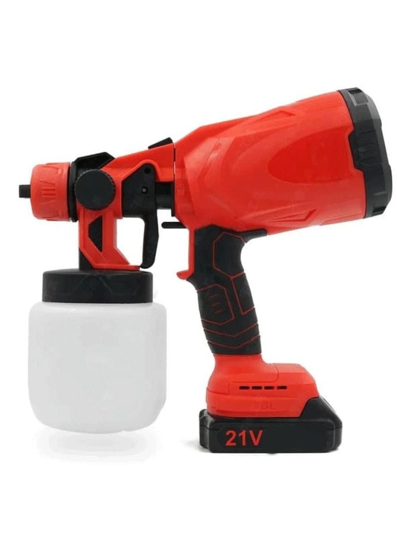 Denx ELECTRIC SPRAY GUN 21V Handheld Adjustable Size Multifunctional High Pressure Paint Sprayer 800ml Large Capacity | 38000 RPM  - Image 4