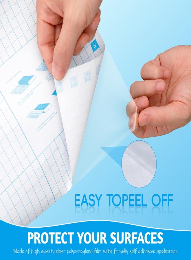 Yeplan Clear Contact Paper Roll, 17.5 in x 5 ft, Self Adhesive Book Cover Paper Clear Protector for Crafts Paperback Textbook Hard Covers Documents (1Pack) - Image 4