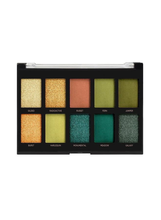 Profusion Cosmetics 10-Shade Emeralds Eyeshadow Palette, Versatile Looks with Travel-Friendly and Richly Pigmented Blendable Multi-Finish Shades, Suitable for All Skin Tones and Cruelty Free - Image 4