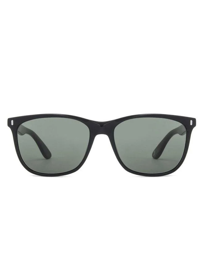 John Jacobs John Jacobs | UV Protection Sunglasses For Men & Women | Black Green Solid Full Rim Wayfarer JJ S13311-C3 - Pack of 1