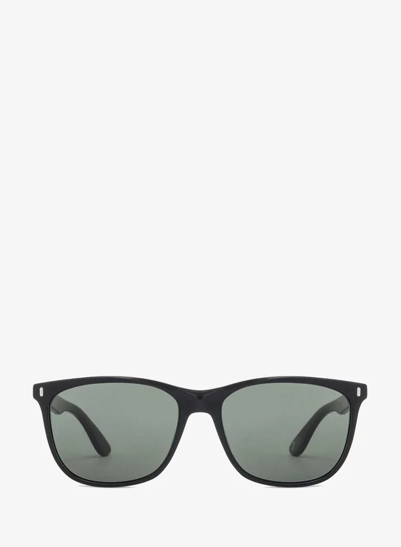 John Jacobs John Jacobs | UV Protection Sunglasses For Men & Women | Black Green Solid Full Rim Wayfarer JJ S13311-C3 - Pack of 1