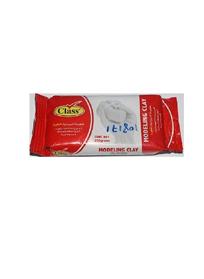 Class A Classic White Ceramic Paste 500g, Non-toxic, air and oven drying ceramic paste, for pottery and crafts making for educational purposes