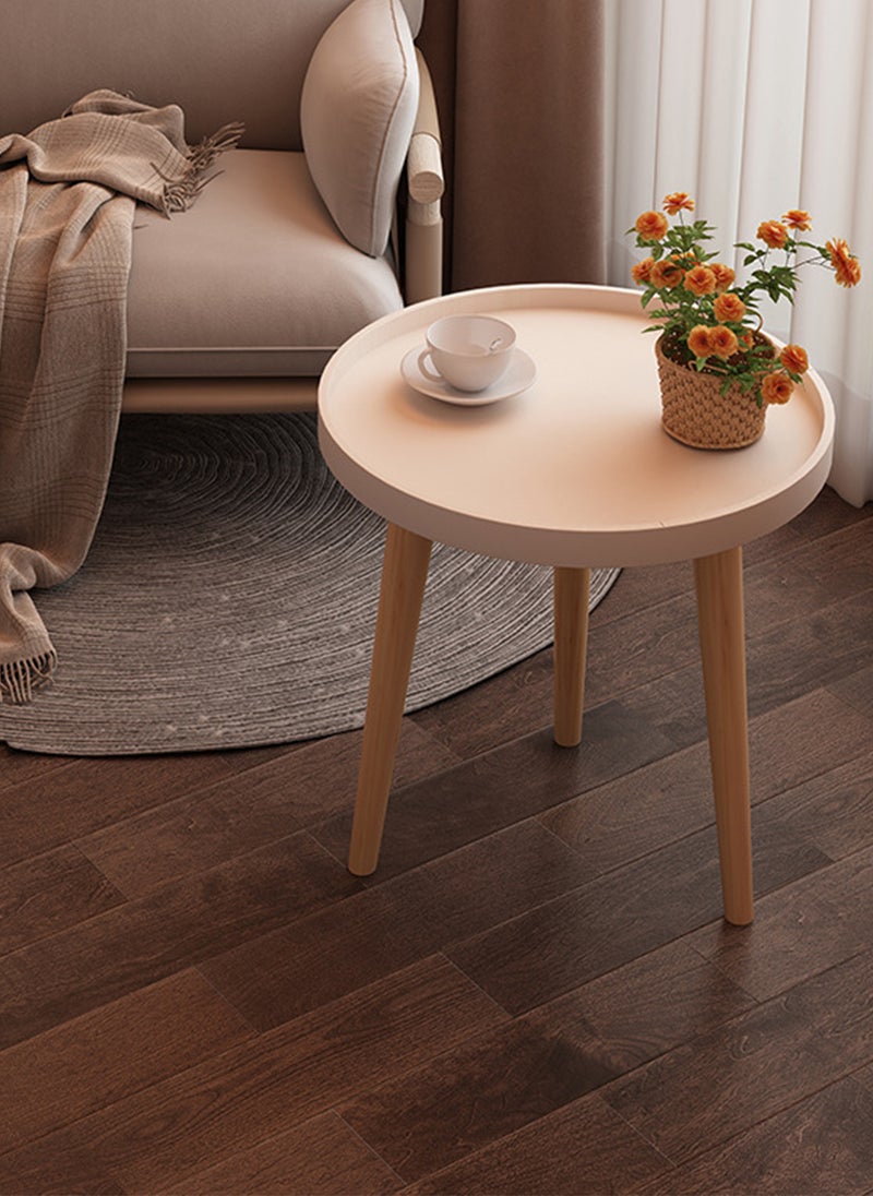 Sharpdo - Simple Style Wooden Coffee Table, Sofa Side Table & Small Round Table 40*40*44CM - Image 1