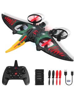 TIGER RC Aeroplane 2.4GHz Remote Controlled L0713 Quadcopter – Floating Fighter Aircraft RC Plane for Beginners, Children & Adults – Ready-to-Fly (RTF), USB Charging, Green  - Image 1