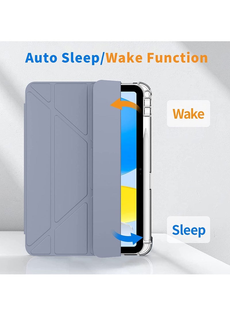 Captaintech iPad 10th Gen Case (2022, 10.9 Inch) – Slim Protective Cover with Stand u0026 Hard Shell Back | Auto Wake/Sleep Smart Cover - Image 3