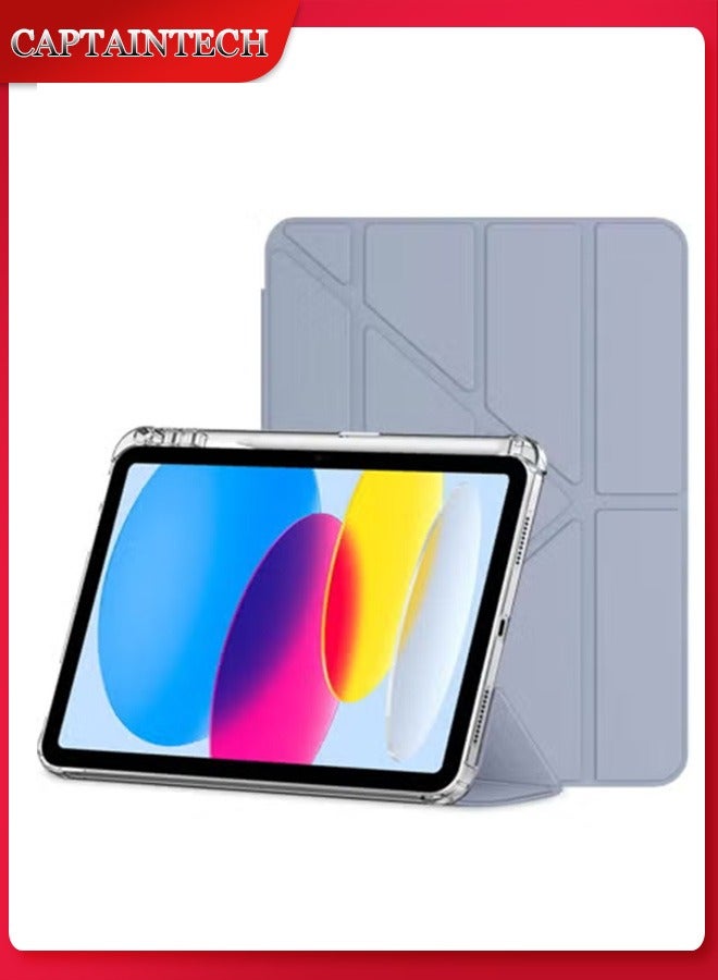 Captaintech iPad 10th Gen Case (2022, 10.9 Inch) – Slim Protective Cover with Stand u0026 Hard Shell Back | Auto Wake/Sleep Smart Cover - Image 1