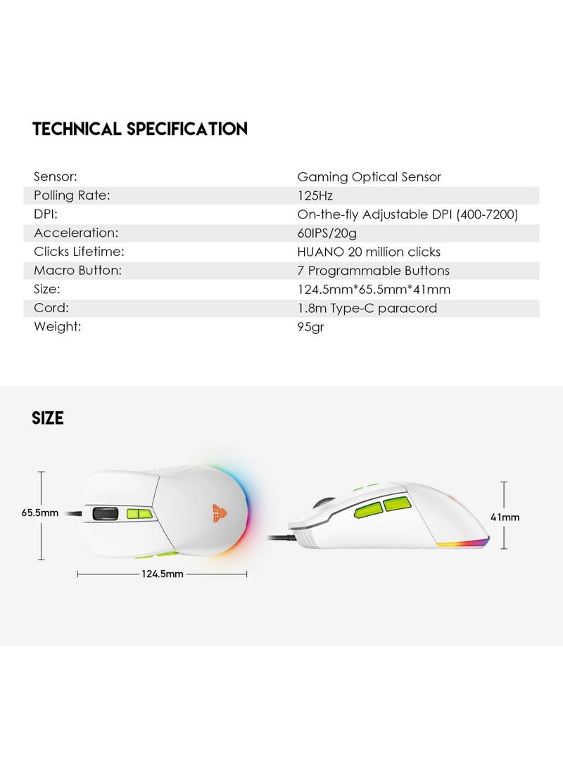 فانتيك VX6 PHANTOM II Wired Gaming Mouse Black - Image 4