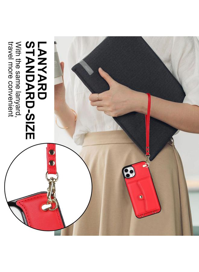 Zaboon Case For iPhone 11 Pro Max RFID Card Slot Phone Case with Long Lanyard - Image 4