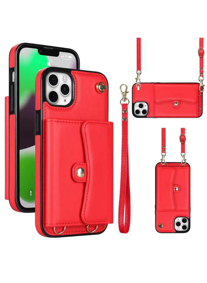 Zaboon Case For iPhone 11 Pro Max RFID Card Slot Phone Case with Long Lanyard - Image 1