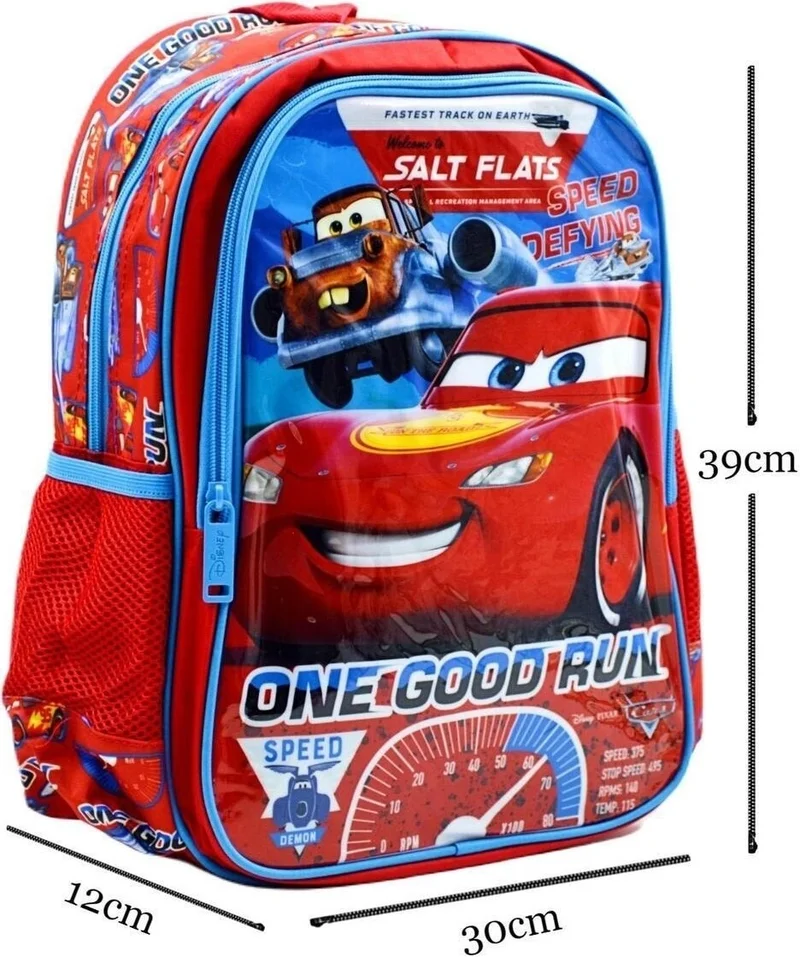 فروكس Disney Cars Licensed Primary School Bag with 2 Compartments Hawk One and Lunchbox