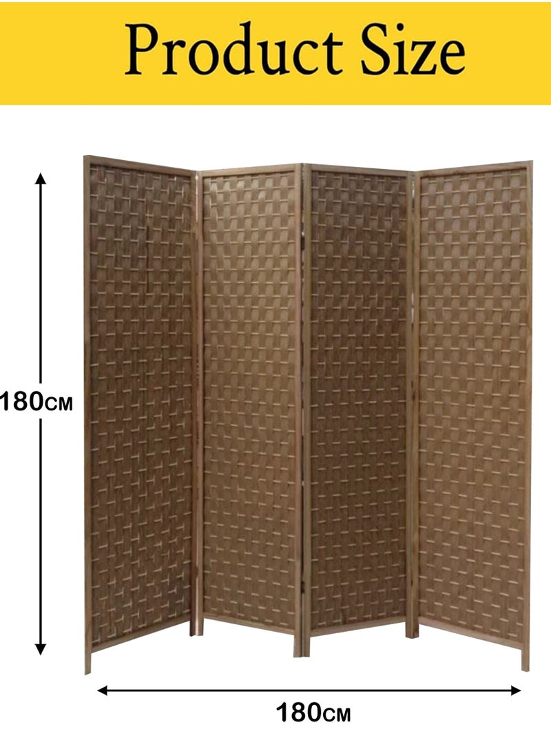 Room Divider 4 Panel Room Partition, Foldable Freestanding 180*180 CM