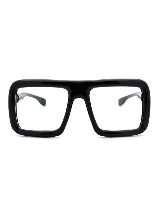 PASTL Thick Square Glasses Clear Lens Eyeglasses Frame Super Over d Fashion Black, One Size - Image 2