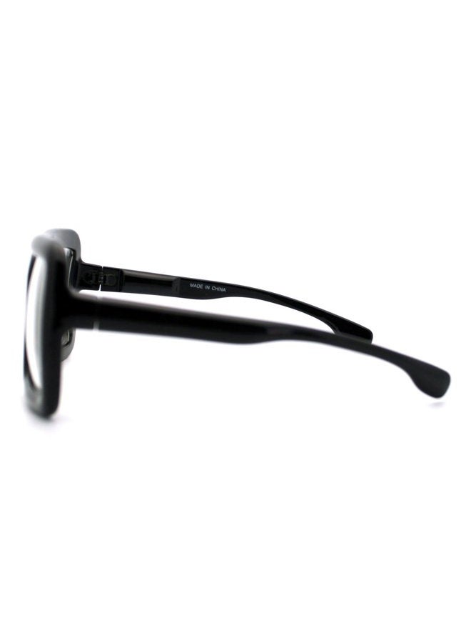 PASTL Thick Square Glasses Clear Lens Eyeglasses Frame Super Over d Fashion Black, One Size - Image 5