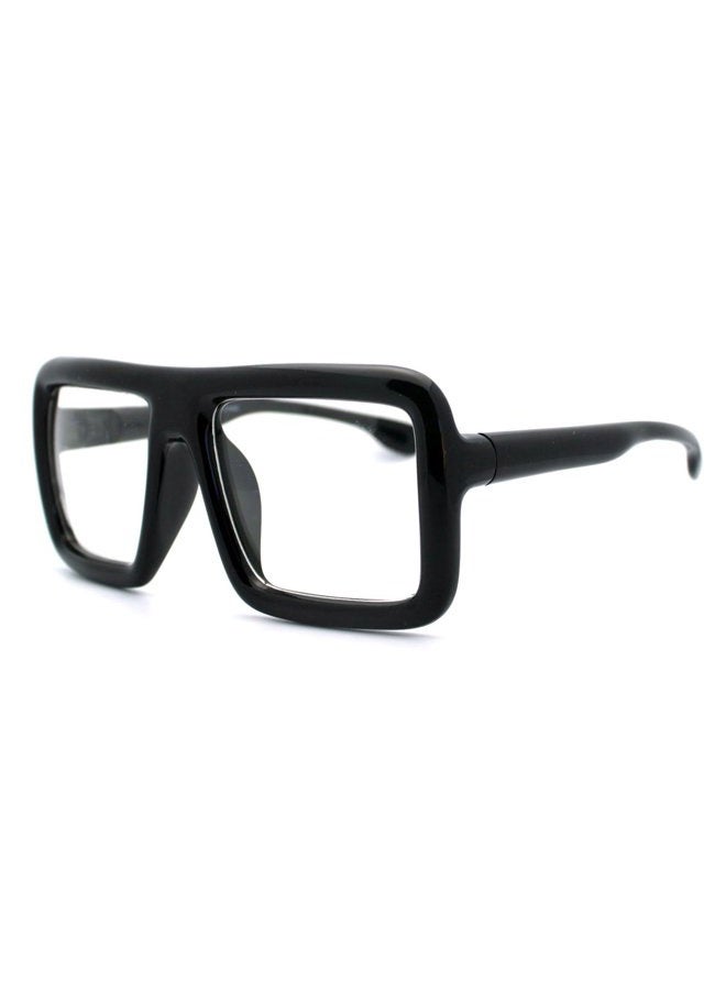 PASTL Thick Square Glasses Clear Lens Eyeglasses Frame Super Over d Fashion Black, One Size - Image 3