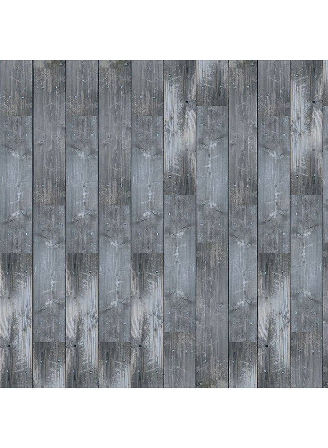 NIBEMINENT Waterproof Self-Adhesive Multi-Purpose Wood Grain Wallpaper Grey - Image 1