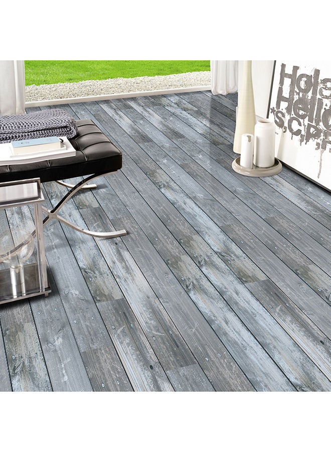 NIBEMINENT Waterproof Self-Adhesive Multi-Purpose Wood Grain Wallpaper Grey - Image 2