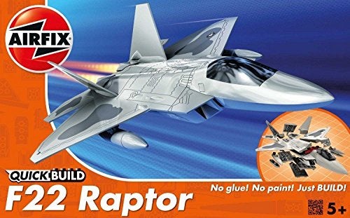 Airfix طائرة لوكهيد مارتن رابتور من آيرفيكس كويك بيلد، متعددة - Image 2