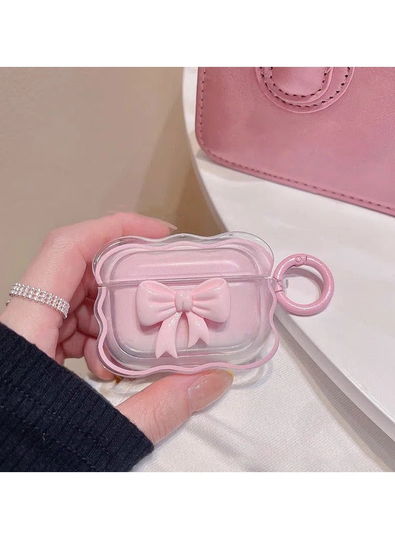 Bluetooth Headset For Airpods3 Generation Protective Case Bow Silicone Drop Resistant Waterproof Case - Image 2