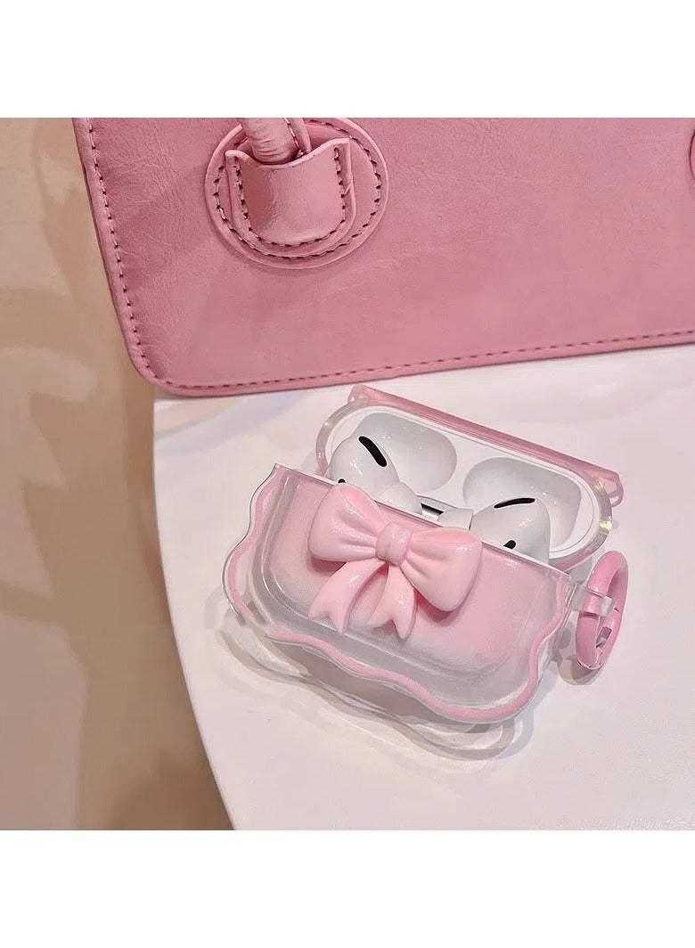 Bluetooth Headset For Airpods3 Generation Protective Case Bow Silicone Drop Resistant Waterproof Case - Image 3