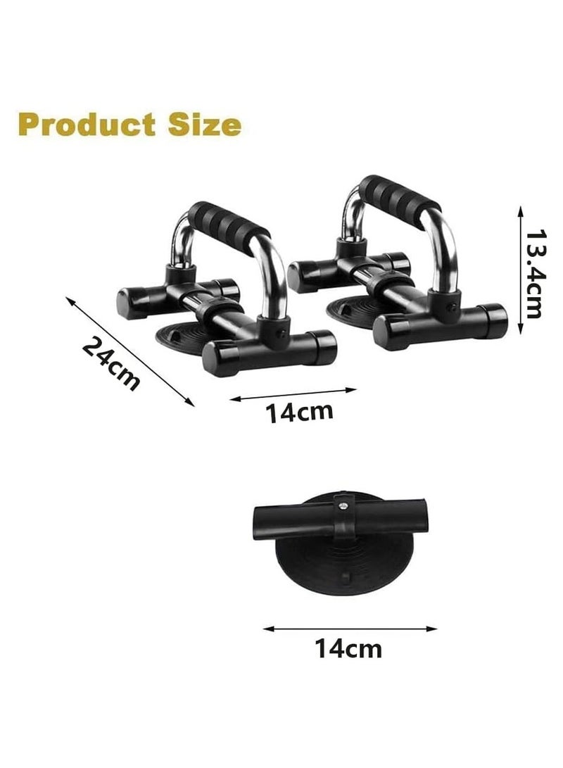 Push Up Bars, Push Up Stands with Suction Cup, Push Up Board with Non-Slip Foam Grips, Sturdy Structure Push Up Bars for Men and Women, Push Up Handles for Floor Workout, Strength Training