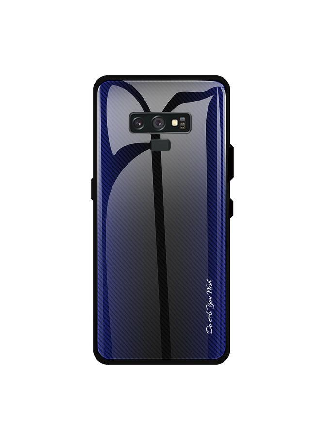 S-TOP Case For Galaxy Note 9 Texture Gradient Glass Protective Case - Image 1
