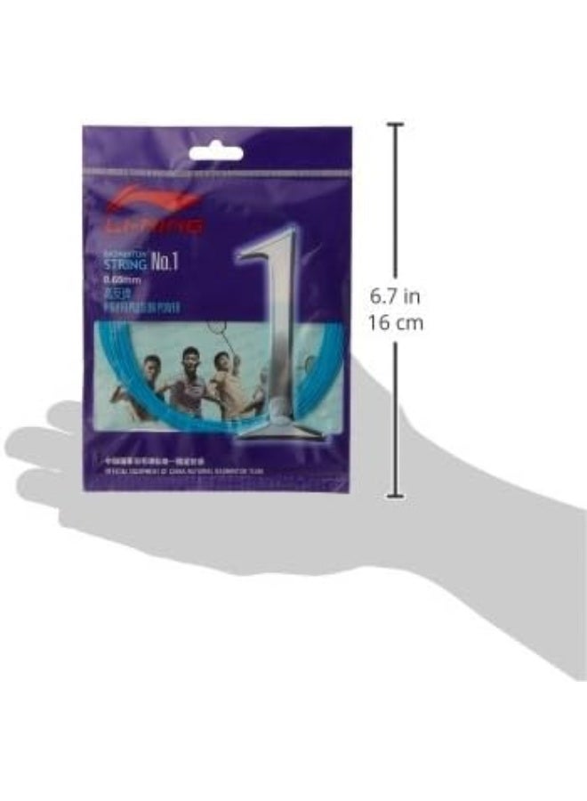 Li-Ning No.1 Unisex Adult Badminton String, 0.65mm Diameter, Sea Blue, One Size - Image 2