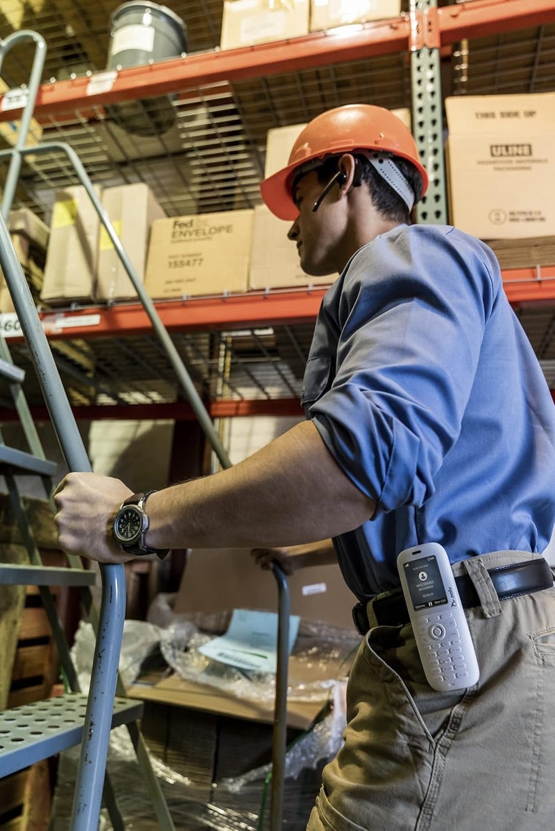 Poly Poly  Rove 40 DECT IP Phone Handset  Wireless Ruggedized and Antimicrobial DECT Handset  Microban Technology  Connect to a Headset via Builtin Bluetooth andor 35 mm  North America - Image 4
