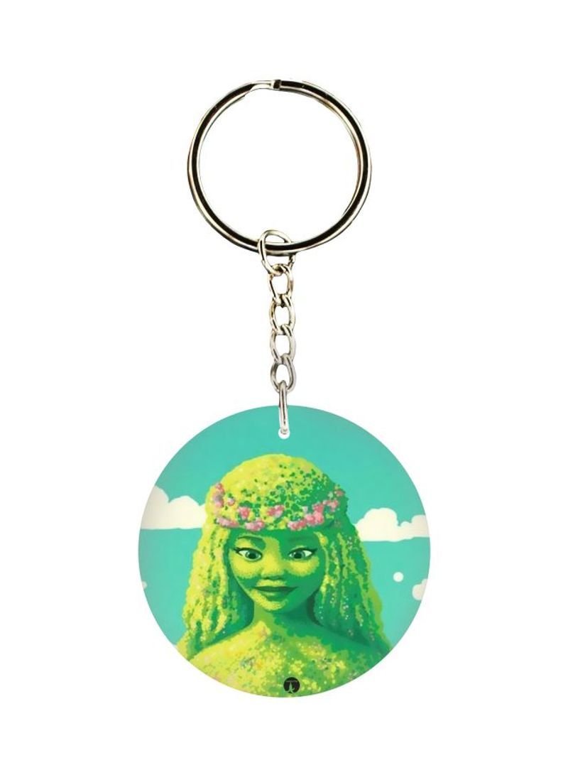 RKN Animated Girl Printed Keychain